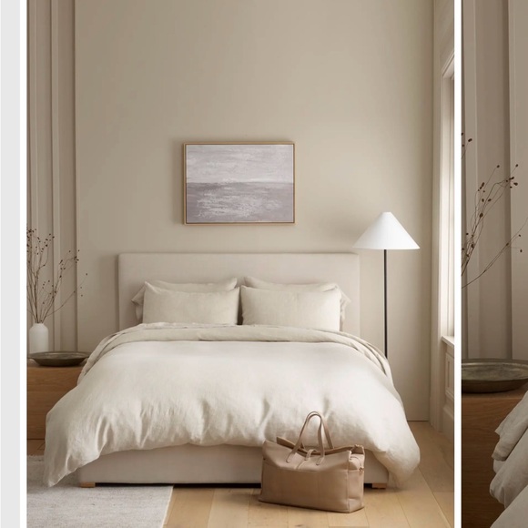 Quince European Linen Chambray Duvet Cover Set - Picture 5 of 6